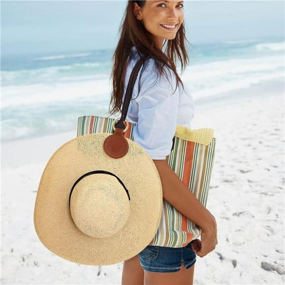 Magnetic Leather Hat Clip Holder Travel Accessory for Bags Purses Backpacks - Picture 2 of 7